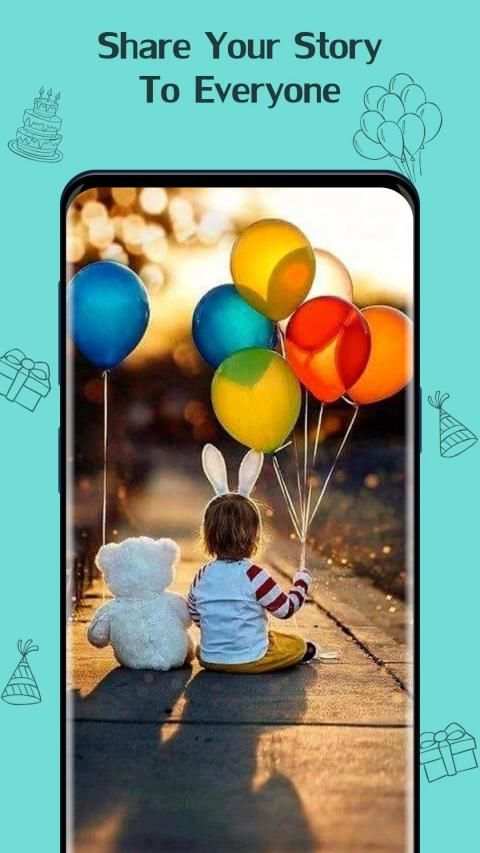 Birthday Story Maker for Instagram and WA Status screenshot 1