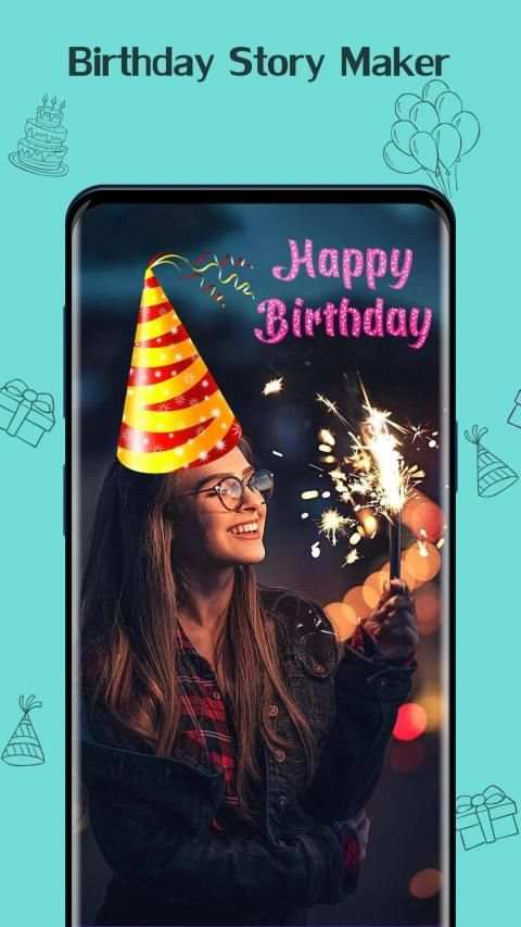 Birthday Story Maker for Instagram and WA Status screenshot 11