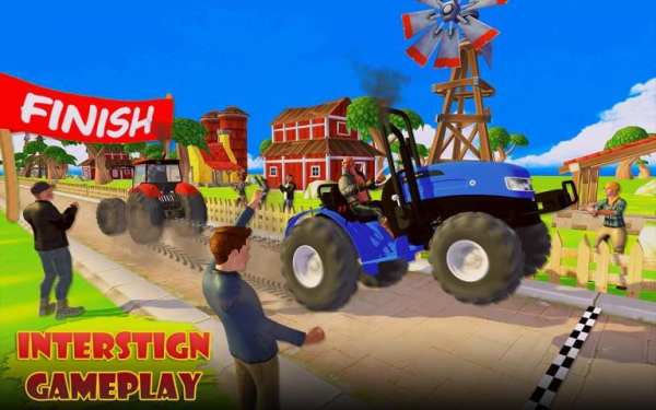 Grand Pull Tractor Match: Tractor Driving Games स्क्रीनशॉट 1