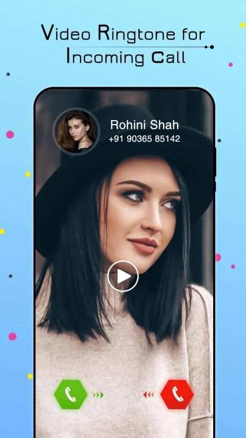Video Ringtone for Incoming Call: Video Caller ID screenshot 1