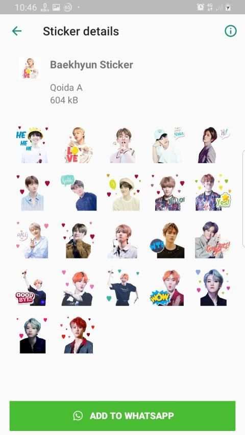 EXO WAStickerApps KPOP Idol for Whatsapp screenshot 8