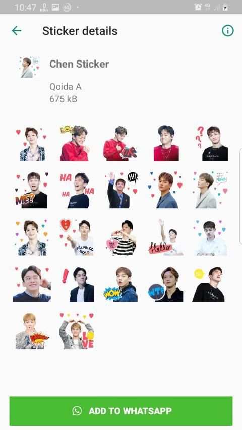 EXO WAStickerApps KPOP Idol for Whatsapp screenshot 6
