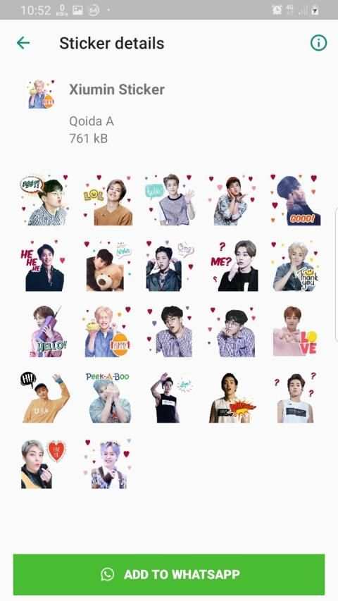 EXO WAStickerApps KPOP Idol for Whatsapp screenshot 1