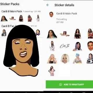 Cardi B stickers for WhatsApp: WAStickerApps screenshot 2