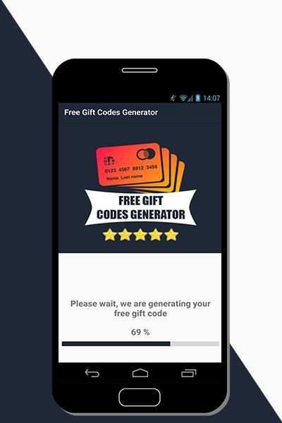 Free Gift codes Generator screenshot 1