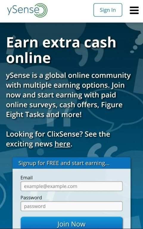 ySense (ClixSense) 4 تصوير الشاشة