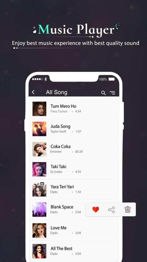 Music Player : MP3 Player & Audio Player स्क्रीनशॉट 4