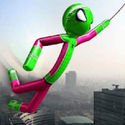 Real Stickman Rope Hero