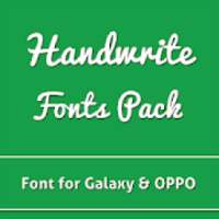 Handwrite Fonts Pack for Galaxy & Oppo Phone on 9Apps