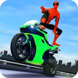 ikon 3D Hero Superhero Rider - Moto Traffic Shooter