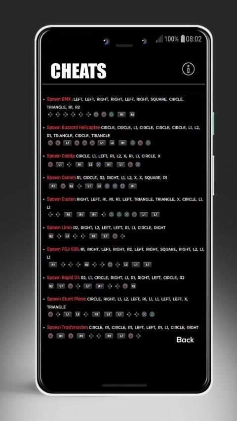Cheats For GTA On PS4 / XBOX / PC screenshot 2