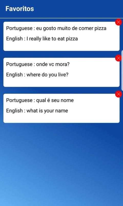 Tradutor Português Inglês/Inglês Português screenshot 1