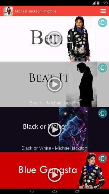 Michael Jackson Ringtone screenshot 4