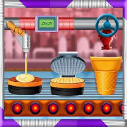 Cone Maker Factory: Dessert Biscuit Cooking Game