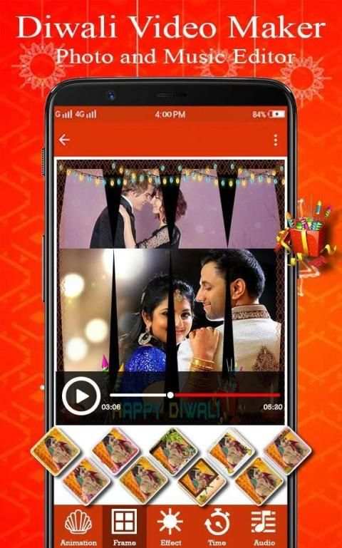 Diwali Video Maker - Photo and Music Editor स्क्रीनशॉट 4