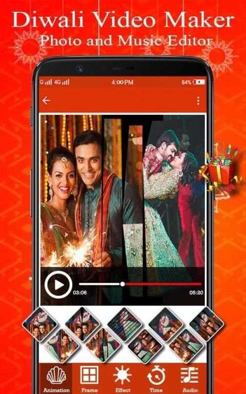 Diwali Video Maker - Photo and Music Editor स्क्रीनशॉट 5