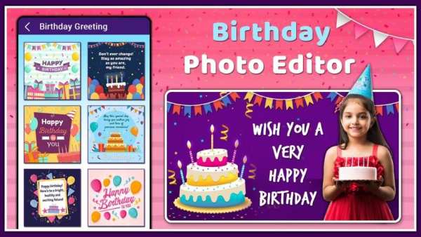 Birthday Photo Editor screenshot 2