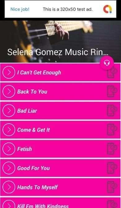 Selena Gomez Music Ringtone Offline 1 تصوير الشاشة