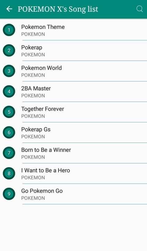 Pokemon Songs Lyrics screenshot 8