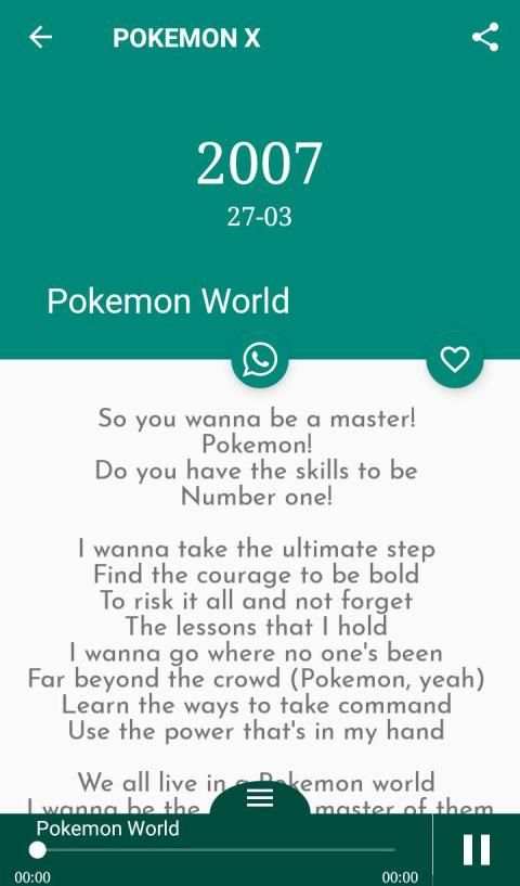 Pokemon Songs Lyrics screenshot 4