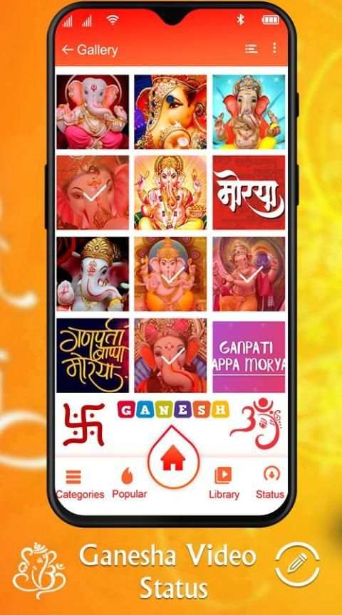 Ganesha Video Status - Full screen Video Status स्क्रीनशॉट 4