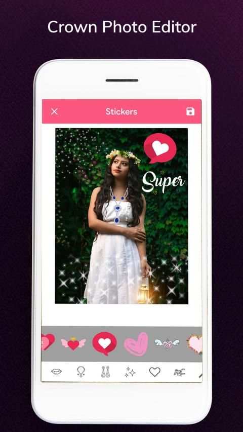 Crown Heart Photo Editor - Heart Crown Camera screenshot 5