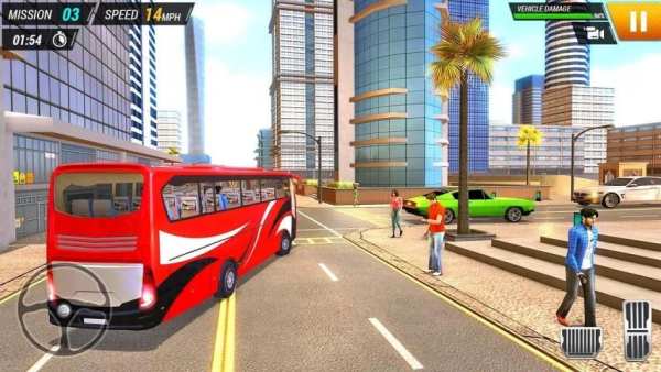 कोच बस ड्राइविंग सिम्युलेटर 2019 - Bus Driving Sim स्क्रीनशॉट 12