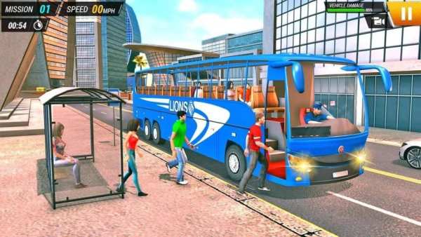 कोच बस ड्राइविंग सिम्युलेटर 2019 - Bus Driving Sim स्क्रीनशॉट 14