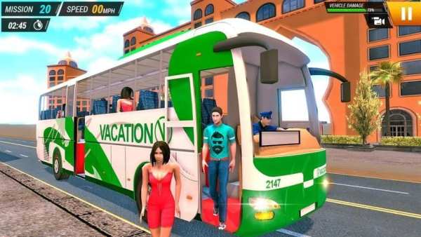 कोच बस ड्राइविंग सिम्युलेटर 2019 - Bus Driving Sim स्क्रीनशॉट 7