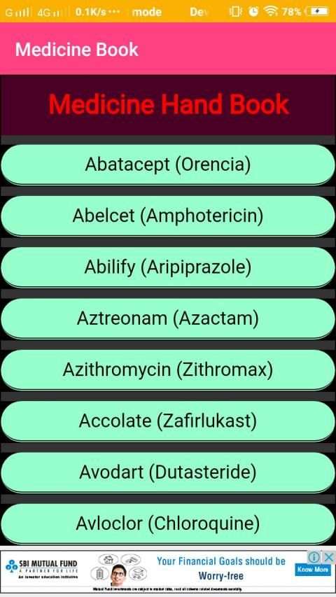 Medicine Hand book स्क्रीनशॉट 5