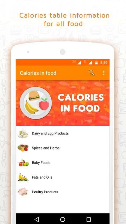 Calories in food screenshot 4