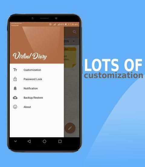 Virtual Diary - Free Daily Note Taking App स्क्रीनशॉट 7