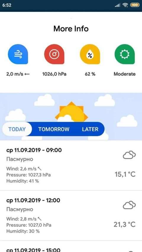 Weather online screenshot 4