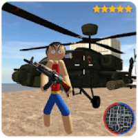 One Stickman Piece Rope Hero Miami Crime