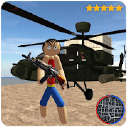 One Stickman Piece Rope Hero Miami Crime आइकन