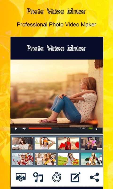 Photo Video Maker with Music - Video song maker स्क्रीनशॉट 5