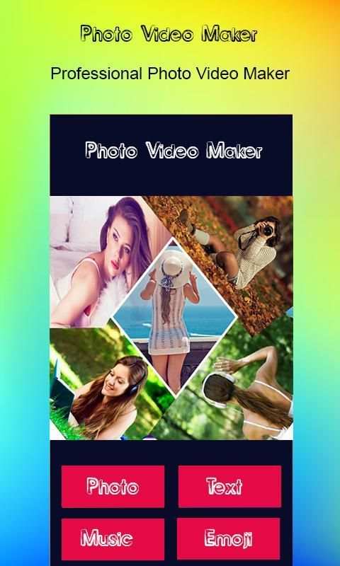 Photo Video Maker with Music - Video song maker स्क्रीनशॉट 1