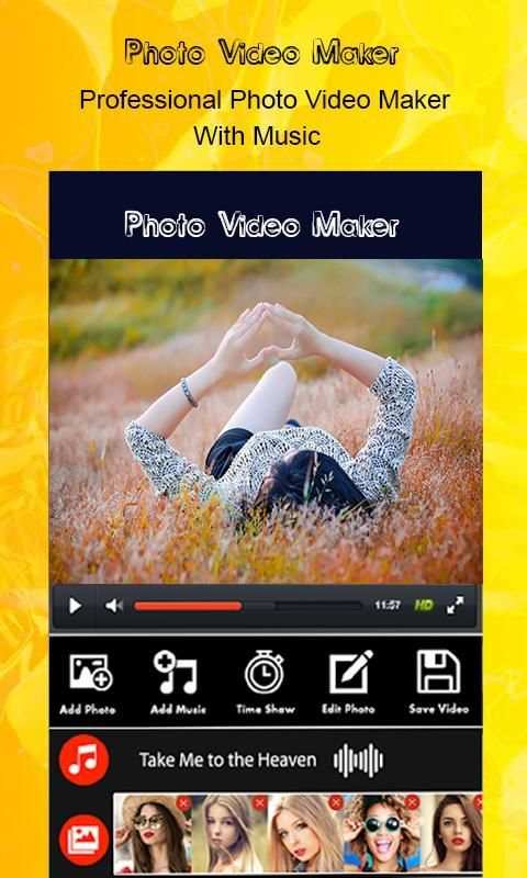 Photo Video Maker with Music - Video song maker स्क्रीनशॉट 4