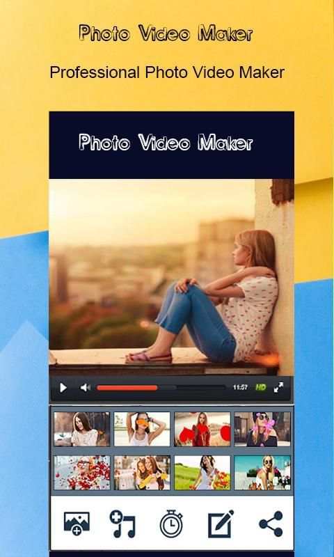 Photo Video Maker with Music - Video song maker स्क्रीनशॉट 3