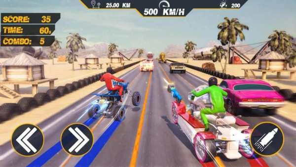 ATV Quad Bike Simulator: Traffic Shooting Game screenshot 3