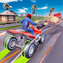 ATV Quad Bike Simulator: Traffic Shooting Game icon