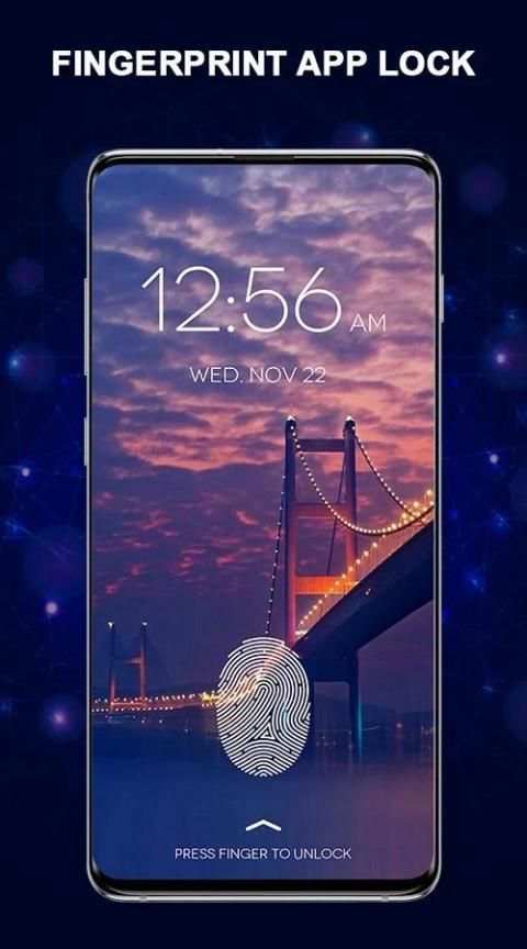 Fingerprint APP Lock Password, Pin and Pattern स्क्रीनशॉट 1