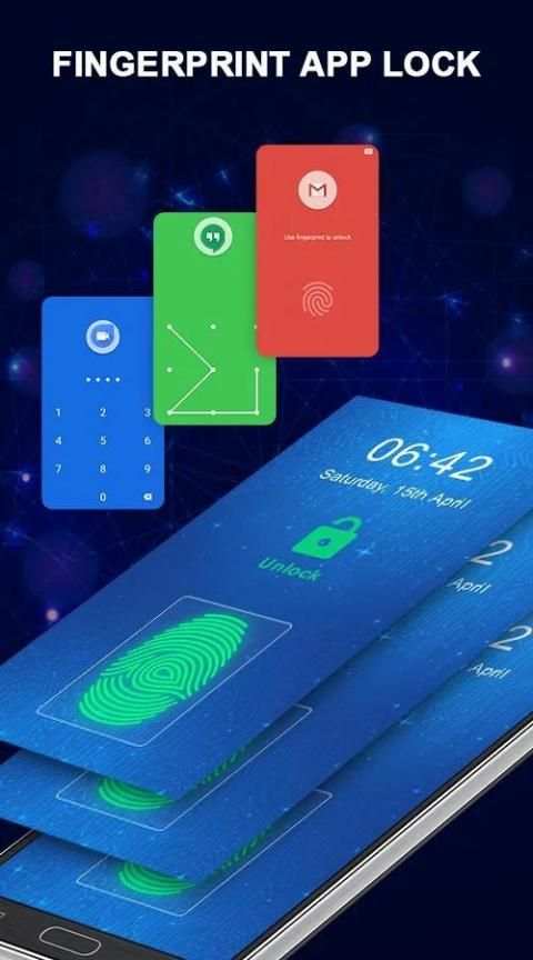 Fingerprint APP Lock Password, Pin and Pattern स्क्रीनशॉट 3