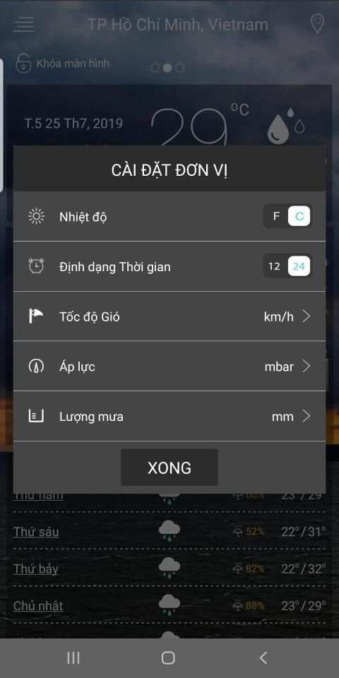 Dự Báo Thời Tiết स्क्रीनशॉट 3