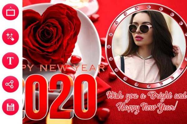 Happy New Year Photo Frame 2020| Photo Editor स्क्रीनशॉट 4