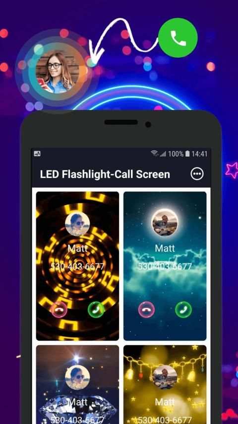 LED Flashlight-Call Screen screenshot 4
