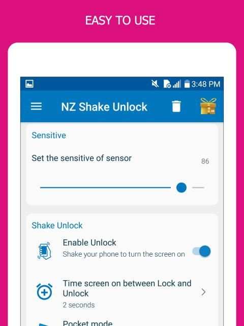 shake Unlock - Shake To Unlock & Shake To Lock स्क्रीनशॉट 7