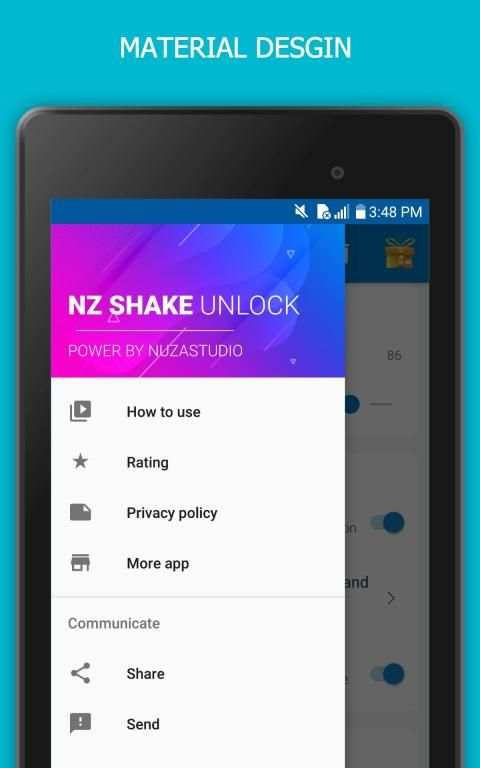 shake Unlock - Shake To Unlock & Shake To Lock स्क्रीनशॉट 1