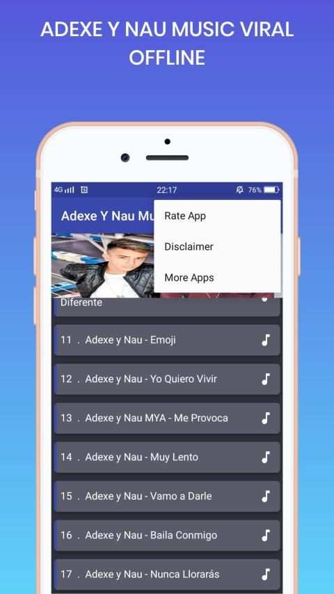 Adexe y Nau Musica Offline screenshot 1