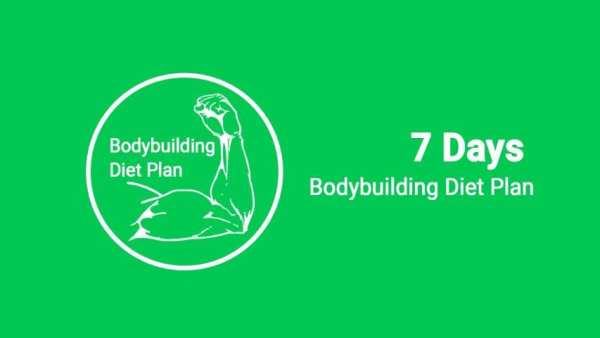 Bodybuilding Diet Plan - 7 Days Diet Chart स्क्रीनशॉट 1